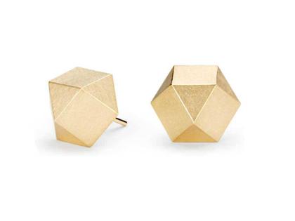 Niessing Kristallit Ohrstecker Classic Yellow – Ohrschmuck Ohrstecker aus 750 Gelbgold.