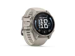Garmin Fenix 9 faserverstärktes Polymer 43mm digitales Display graues Silikonband – Herrenuhren Uhr Multifunktion aus Kautschuk, Kunststoff und Titan. Das Gehäuse ist rund und grau. Das Kautschuk / Kunststoff / Silikon Armband ist grau. Das Zifferblatt ist digital und schwarz. – Ansicht 5