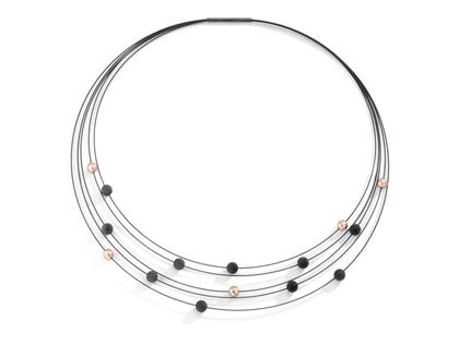 TeNo Nera Collier Edelstahl 42cm – Halsschmuck Collier aus Aluminium, Carbon, Edelstahl und und .