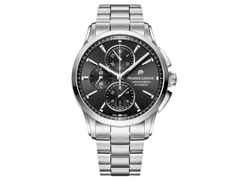 Maurice Lacroix Pontos Chronograph schwarz Metallband kaufen 