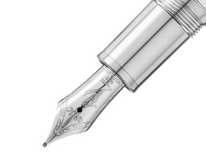 Montblanc Meisterstück X Olympic Heritage Chamonix 1924 Solitaire LeGrand Füllfederhalter M platinumbeschichtet – Schreibgeräte Füllfederhalter in silber und aus 750 Gelbgold, Edelharz, Metall, platiniert und rhodiniert. – Ansicht 4
