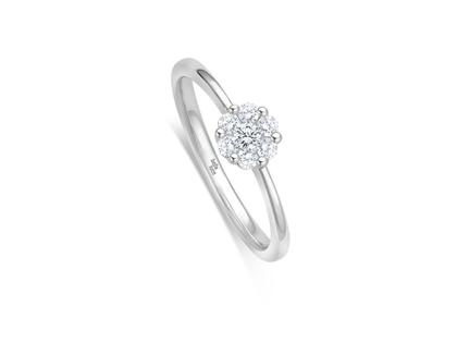 Giloy-Bellaluce Bella Luce Ring 0,25ct – Ringe Ring mit Besatz aus 585 Weißgold.