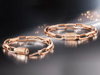 Capolavoro Love Lock 02 Armband Weißgold 17cm mit Brillanten 0,033ct – Armschmuck Armband aus 750 Weißgold. – Ansicht 5