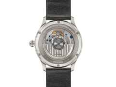 Sinn Spezialuhren 1739 St I S Automatik Edelstahl 39mm schwarzes Zifferblatt graues Lederband – Herrenuhren Uhr ohne Datum aus Edelstahl. Das Gehäuse ist rund und silber. Das Lederarmband ist grau. Das Zifferblatt ist ein Index in schwarz. – Ansicht 2