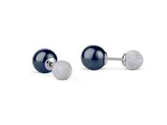 Bering Arctic Symphony Ohrstecker Keramik blau – Ohrschmuck Ohrstecker aus 925 Silber, Keramik und und .