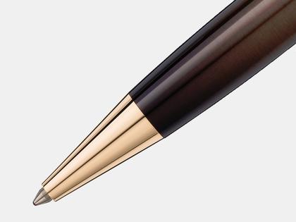 Montblanc Around the World in 80 Days Doué Classique Kugelschreiber dunkelgrau – Schreibgeräte Kugelschreiber in grau und aus Edelharz, Metall, platiniert und vergoldet. – Ansicht 2