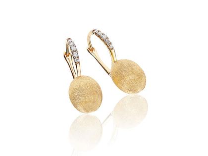 Nanis Dancing in the Rain Elite Ohrhänger Gelbgold 0,09 ct – Ohrschmuck Ohrhänger aus 750 Gelbgold. – Ansicht 2