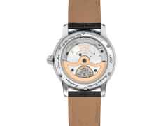 Frederique Constant Classic Date Manufacture Automatik Edelstahl 40mm schwarzes Zifferblatt schwarzes Lederband – Herrenuhren Uhr mit Datum aus Edelstahl und Leder. Das Gehäuse ist rund und silber. Das Lederarmband Kroko / Alligator ist schwarz. Das Zifferblatt ist ein Index in schwarz. – Ansicht 3