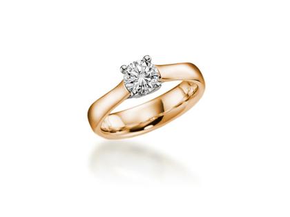 N1 Diamonds Verlobungsring Rosegold 0,51ct – Ringe Ring mit Besatz aus 585 Rotgold.
