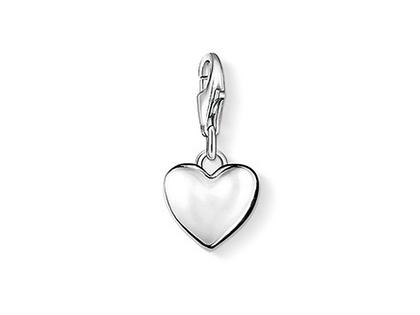 Thomas Sabo Charm-Anhänger Herz 0913 – Anhänger Anhänger ohne Besatz in silber und aus 925 Silber.