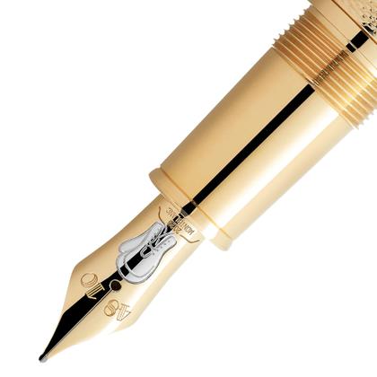 Montblanc Limited Edition Great Characters Muhammad Ali 1942 Füllfederhalter – Schreibgeräte Füllfederhalter aus 750 Gelbgold, Metall und und vergoldet. – Ansicht 3