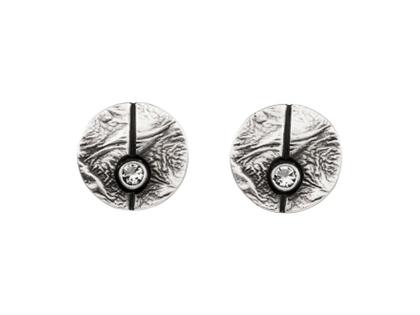 Nordform Design 12 Ohrstecker mit Bergkristall – Ohrschmuck Ohrstecker aus 925 Silber.