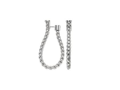 Fope Essentials Steckcreolen Weißgold groß – Ohrschmuck Creolen aus 750 Weißgold.