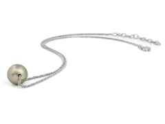 Gellner Basic Collier Silber poliert mit Tahitiperle – Halsschmuck Collier aus 925 Silber. – Ansicht 2