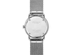 Sternglas Naos Quarz Edelstahl 38mm blaues Zifferblatt Edelstahlband – Herrenuhren Uhr mit Datum aus Edelstahl. Das Gehäuse ist rund und silber. Das Edelstahlarmband ist silber. Das Zifferblatt ist ein Index in blau. – Ansicht 4