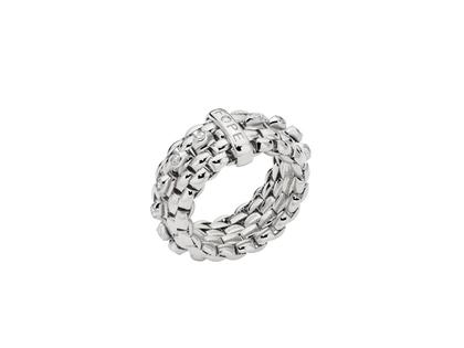 Fope Panorama Flex'It Ring Weißgold 1 Ronde mit Brillanten 0,300ct M flexibel – Ringe Ring mit Besatz aus 750 Weißgold.