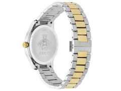 Gucci G-Timeless Quarz Edelstahl 38mm silbernes Zifferblatt 
