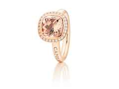 Capolavoro Twinkle Balloon  Damenring klein Roségold Morganit – Ringe Ring mit Besatz aus 750 Rotgold.