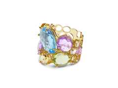 Nanis Ipanema Ring Gelbgold  Amethyst Topas Quarz Citrin – Ringe Ring mit Besatz aus 750 Gelbgold. – Ansicht 3