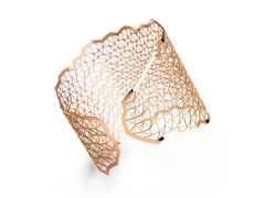 Niessing Topia Vision   Space Armspange 750/- Classic Red poliert 56mm – Armschmuck Armspange aus 750 Rotgold.