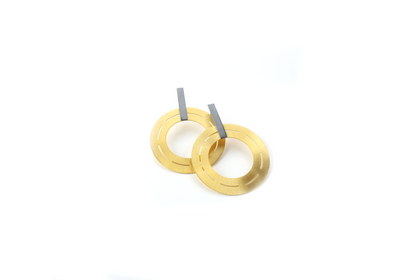 Maria Rzewuska Ohrhänger Silber vergoldet 36mm – Ohrschmuck Ohrhänger in gelbgold und aus 925 Silber und vergoldet. – Ansicht 3