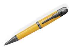 Montblanc Great Characters Enzo Ferrari Special Edition Giallo Modena Kugelschreiber gelb – Schreibgeräte Kugelschreiber in gelb und aus Edelharz und Ruthenium.