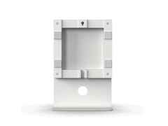 Qlocktwo Earth 45 STAND WHITE Edelstahl mit weißer Halterung – Weitere Accessoires Sonstige Accessoires in silber und aus Edelstahl und Kunststoff. – Ansicht 2