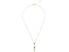 Nanis Dancing in the Rain Azure Collier Gelbgold London Blue Topas – Halsschmuck Collier aus 750 Gelbgold. – Ansicht 2