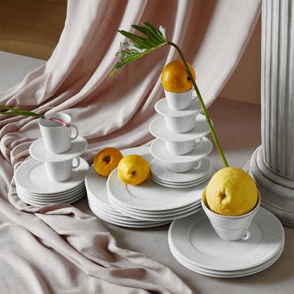 Meissen Frühstücks-Set "Vitruv Graphic" – Porzellanwaren Tafelporzellan in weiß und aus Porzellan. – Ansicht 3