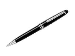 Montblanc Meisterstück Classique Kugelschreiber Edelharz platinumbeschichtet – Schreibgeräte Kugelschreiber aus Edelharz und und platiniert.