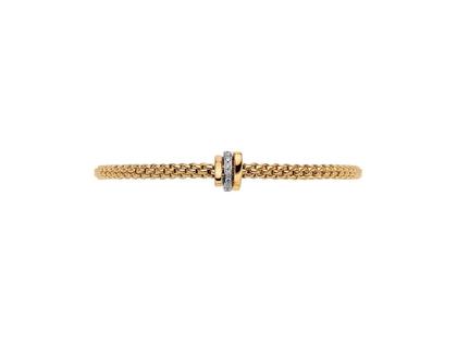 Fope Prima  Armband mit Brillanten Gelbgold – Armschmuck Armband aus 750 Gelbgold, 750 Weißgold und und . – Ansicht 3