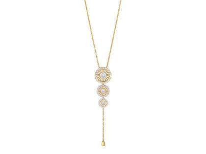Jörg Heinz Swing Boho Trio Collier Gelbgold 45cm mit Brillanten 0,849ct – Halsschmuck Collier in gelbgold und aus 750 Gelbgold.