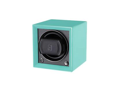 Paul Design Gentlemen  1 Color Uhrenbeweger Holz Mint Hochglanz – Uhrenbeweger Uhrenbeweger für 1 Uhr in blau und aus Holz und Leder.