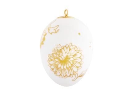 Meissen Osterei aus Porzellan mit Motiv Golden Onion Style – Porzellanwaren Porzellandekoration in weiß und aus Porzellan.