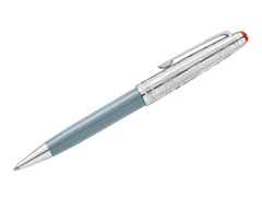 Montblanc Meisterstück X Olympic Heritage Chamonix 1924 Doué Classique Kugelschreiber Edelharz platinumbeschichtet – Schreibgeräte Kugelschreiber in grau und aus Edelharz, Metall und platiniert.