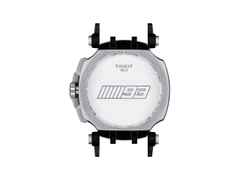 Tissot T-Race MotoGP               2020 / 2021 Chronograph Limited Edition Marc Marquez Quarz – Herrenuhren Chronograph aus Edelstahl und PVD beschichtet. Das Gehäuse ist rund und schwarz. Das Lederarmband ist schwarz. Das Zifferblatt ist ein Index in schwarz. – Ansicht 5