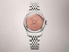 Oris Big Crown Pointer Date Automatik Edelstahl 29mm rosa Zifferblatt Metallband – Damenuhren Uhr mit Datum aus Edelstahl. Das Gehäuse ist rund und silber. Das Edelstahlarmband ist silber. Das Zifferblatt ist ohne Zeichen und rosa. – Ansicht 2