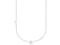 Meissen Blossom Blütencollier Weißgold mit Brillanten – Halsschmuck Collier aus 750 Weißgold.