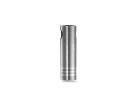 TitanFactory Anhänger Edelstahl mit Platin-Steifen – Anhänger Anhänger mit Besatz aus 950 Platin.