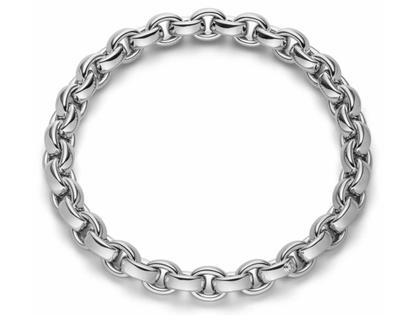 IsabelleFa ChaCha Collier Weißgold 16mm – Halsschmuck Collier aus 750 Gelbgold.