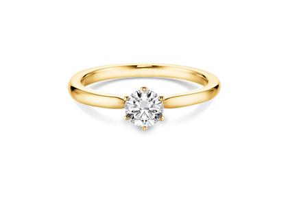 N1 Diamonds Verlobungsring 6er Krappe Gelbgold 0,50ct 750/- Gold – Ringe Ring mit Besatz aus 750 Gelbgold.