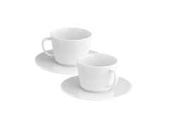 Meissen Cappuccinotassen Set "Vitruv Graphic" – Porzellanwaren Tafelporzellan in weiß und aus Porzellan. – Ansicht 2