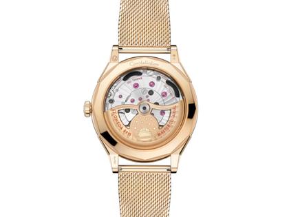 Omega Constellation Observatory Automatik Gelbgold 39mm goldenes Zifferblatt Goldband – Herrenuhren Uhr ohne Datum aus 750 Gelbgold. Das Gehäuse ist rund und gelbgold. Das Goldarmband ist gelbgold. Das Zifferblatt ist ein Index in gelbgold. – Ansicht 3