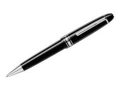 Montblanc Meisterstück LeGrand Kugelschreiber Edelharz platinumbeschichtet – Schreibgeräte Kugelschreiber aus Edelharz und und platiniert.