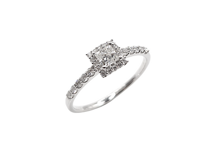 Giloy-Bellaluce Ring Weißgold mit Diamanten 0,450ct – Ringe Ring mit Besatz aus 585 Weißgold.