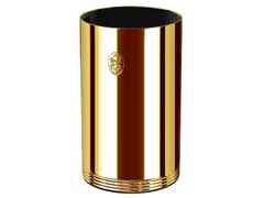 El Casco Stifteköcher aus Messing vergoldet – Büroaccessoires Stifthalter in gelbgold und aus Messing und vergoldet.