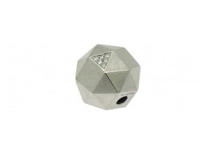 Niessing Kristallit Anhänger Pavée Fine Gray – Anhänger Anhänger mit Besatz aus 750 Weißgold.