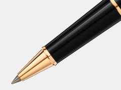 Montblanc Around the World in 80 Days Classique Rollerball dunkelgrau – Schreibgeräte Rollerball in grau und aus Edelharz, platiniert und vergoldet. – Ansicht 2