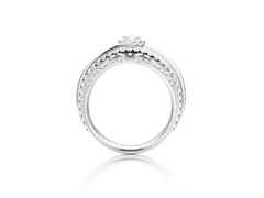 Capolavoro Magnifico Ring breit Weißgold mit Brillantrosette – Ringe Ring mit Besatz aus 750 Weißgold. – Ansicht 2