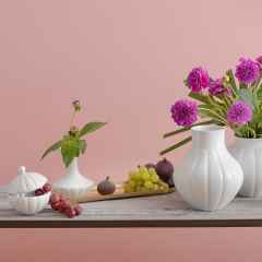 Meissen Home-Deco-Set Landscape Vase und Dose weiß – Porzellanwaren Porzellandekoration in weiß und aus Porzellan. – Ansicht 2